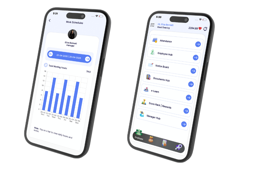 All-in-one business management software mobile app for staff management