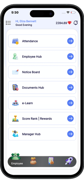 Learning management system UK Learning Management System E-Learn employee app screen