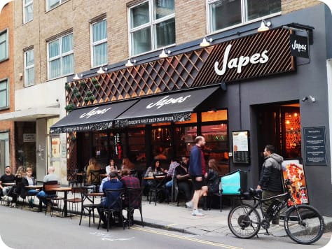 Japes restaurant food and hospitality operation