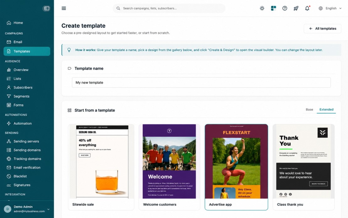eHubt QR template creation dashboard for branded layouts and campaigns